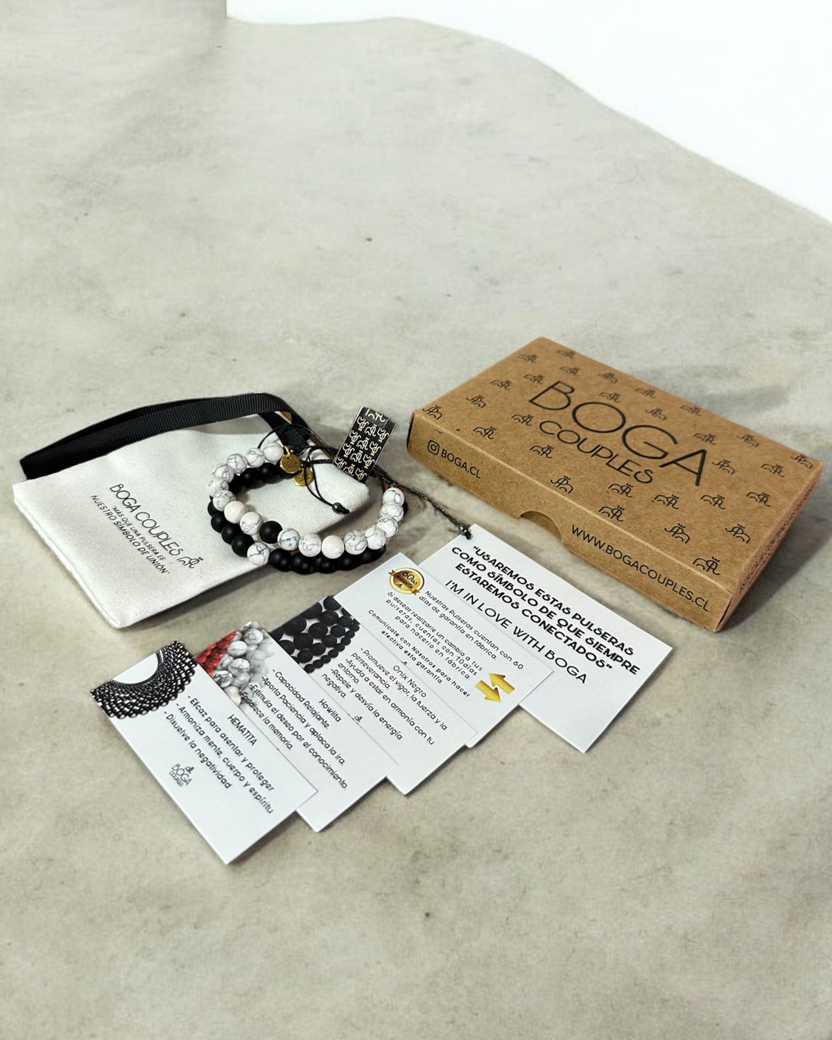 Pulseras de Distancia Onix y Howlita