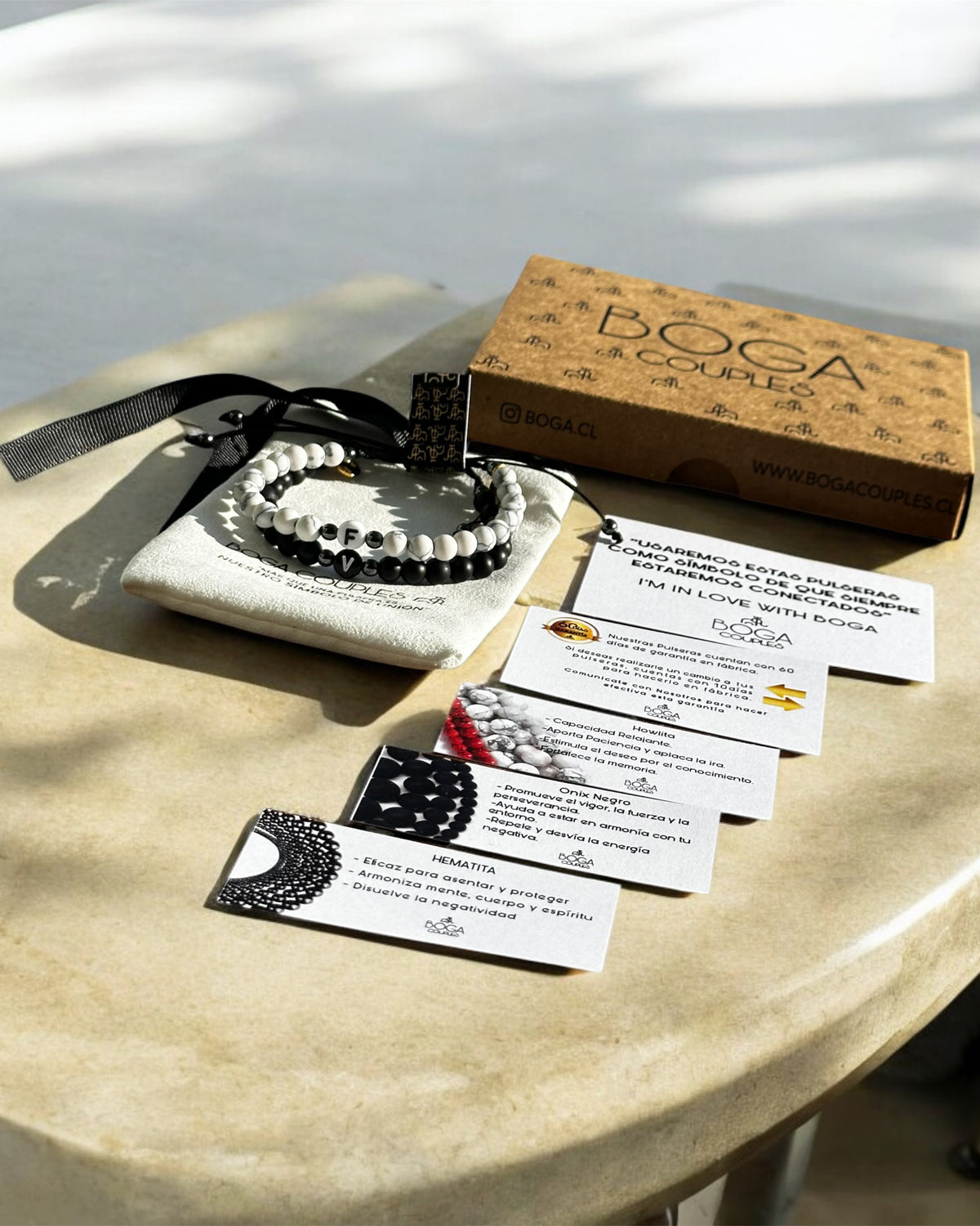 Pulseras de Piedras Naturales con iniciales