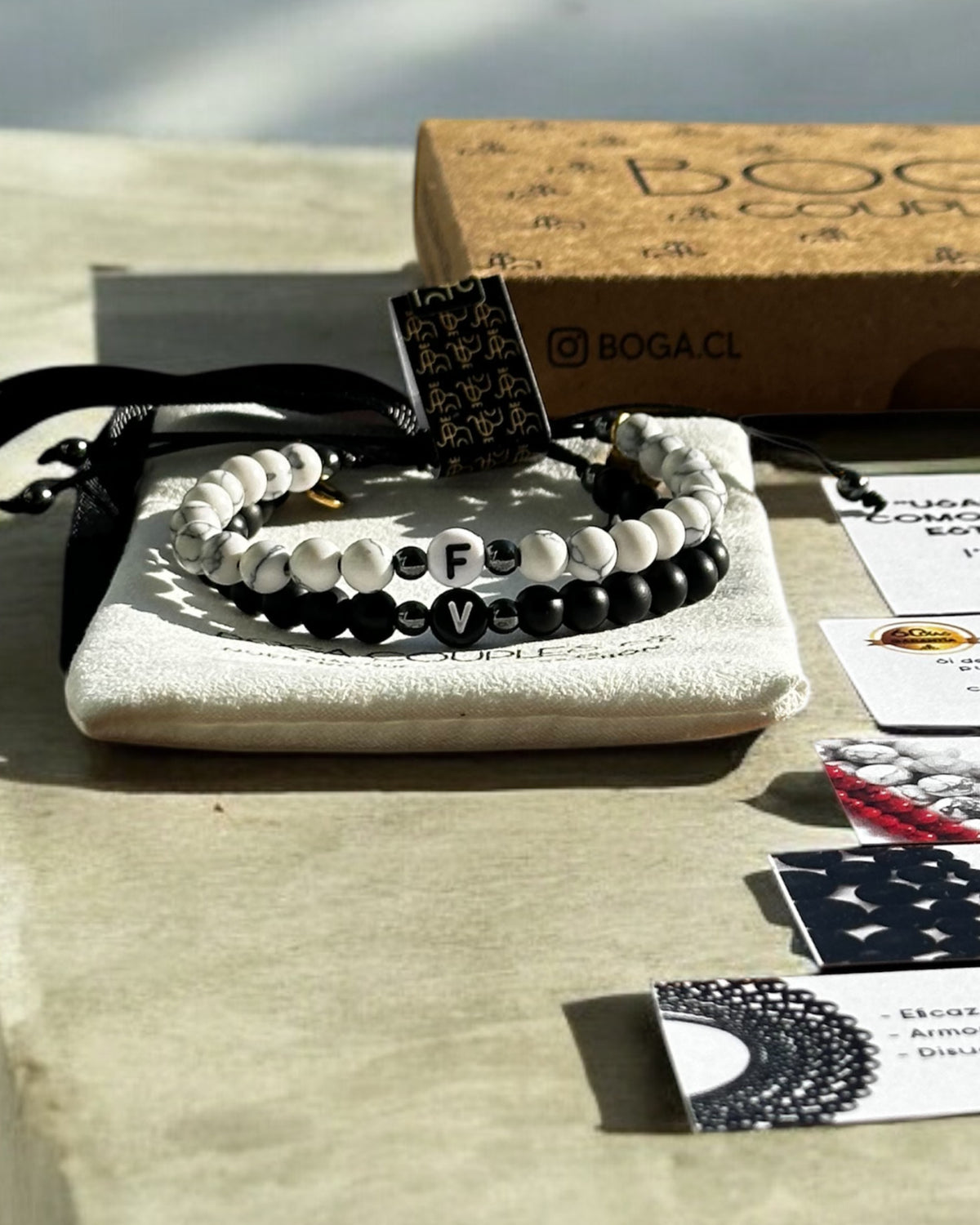 Pulseras de Piedras Naturales con iniciales