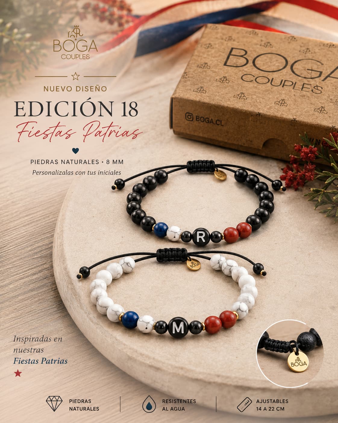 Tiki Tiki Ti - Pulseras de Distancia Onix y Howlita