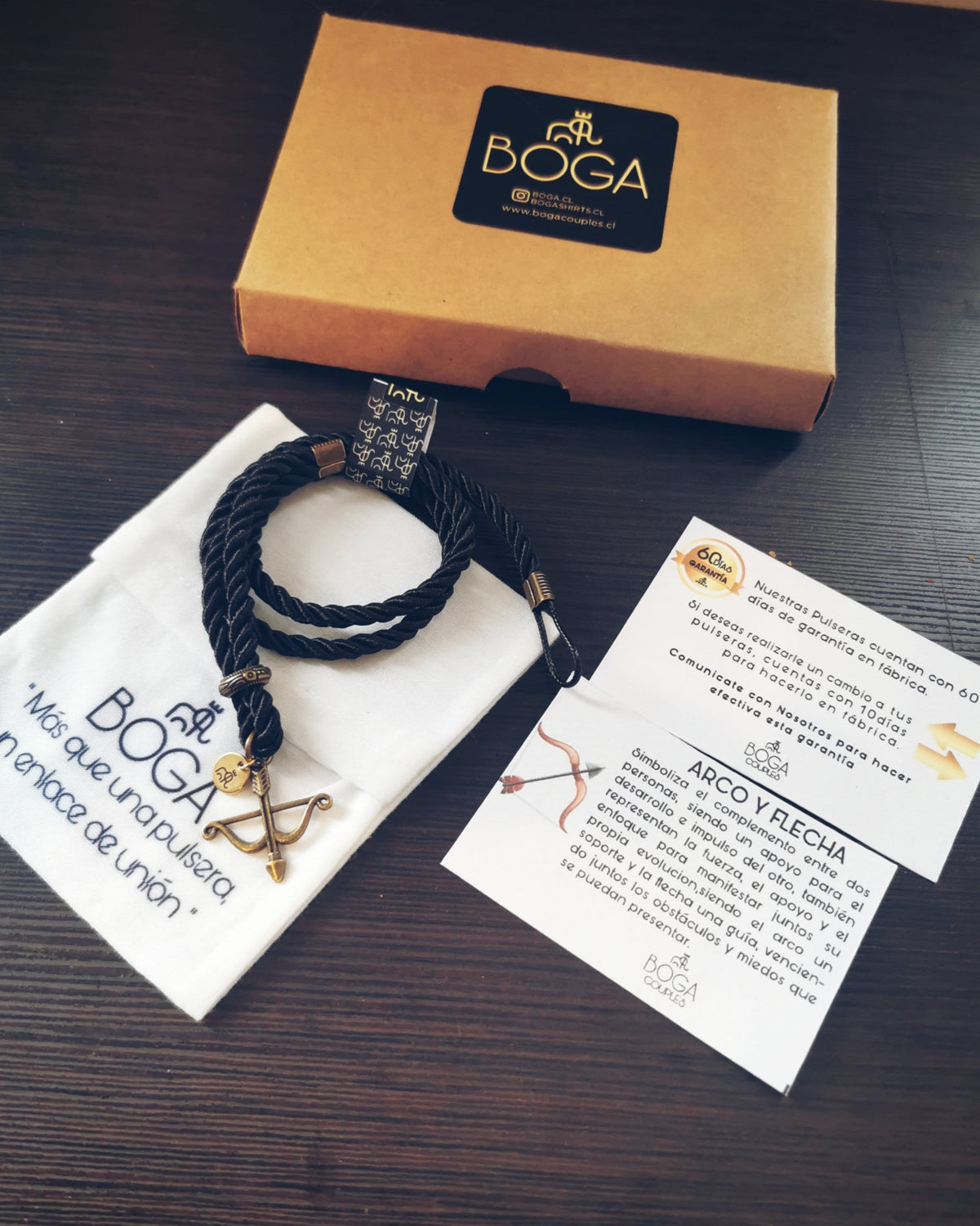 Pulsera de Arco y Flecha con Cordon