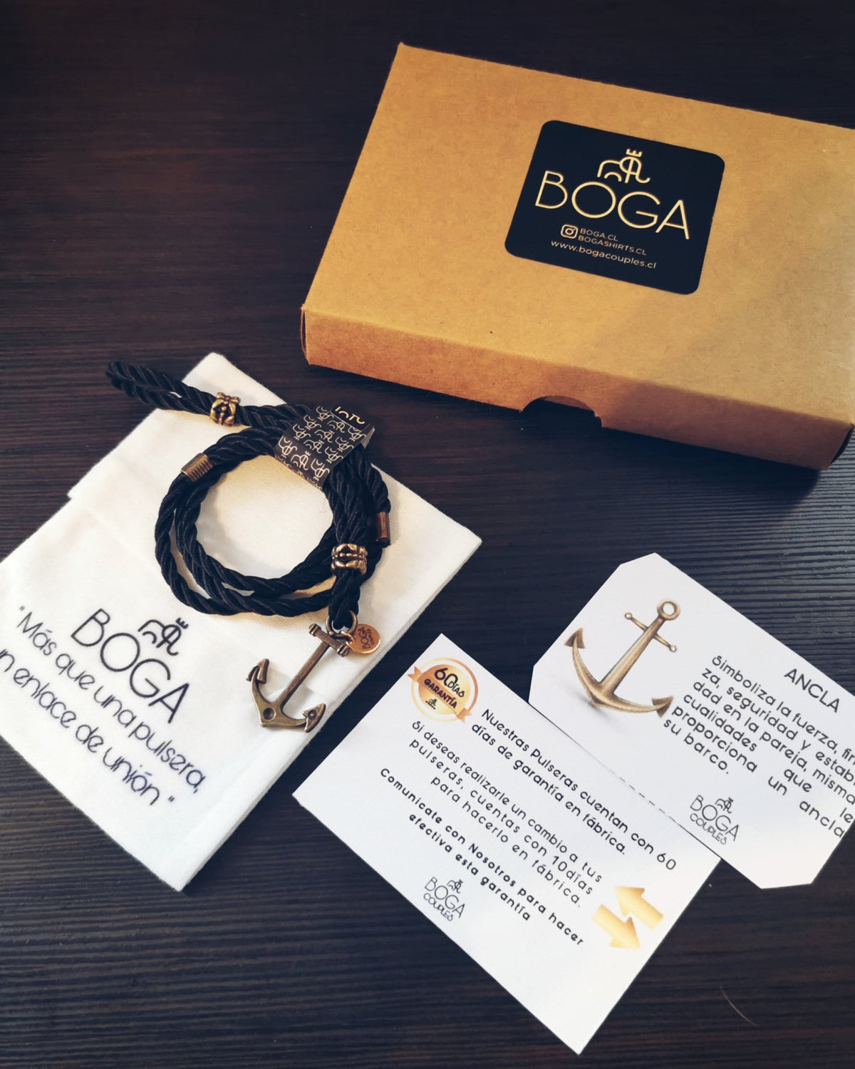 Pulsera de Ancla Dorado Envejecido