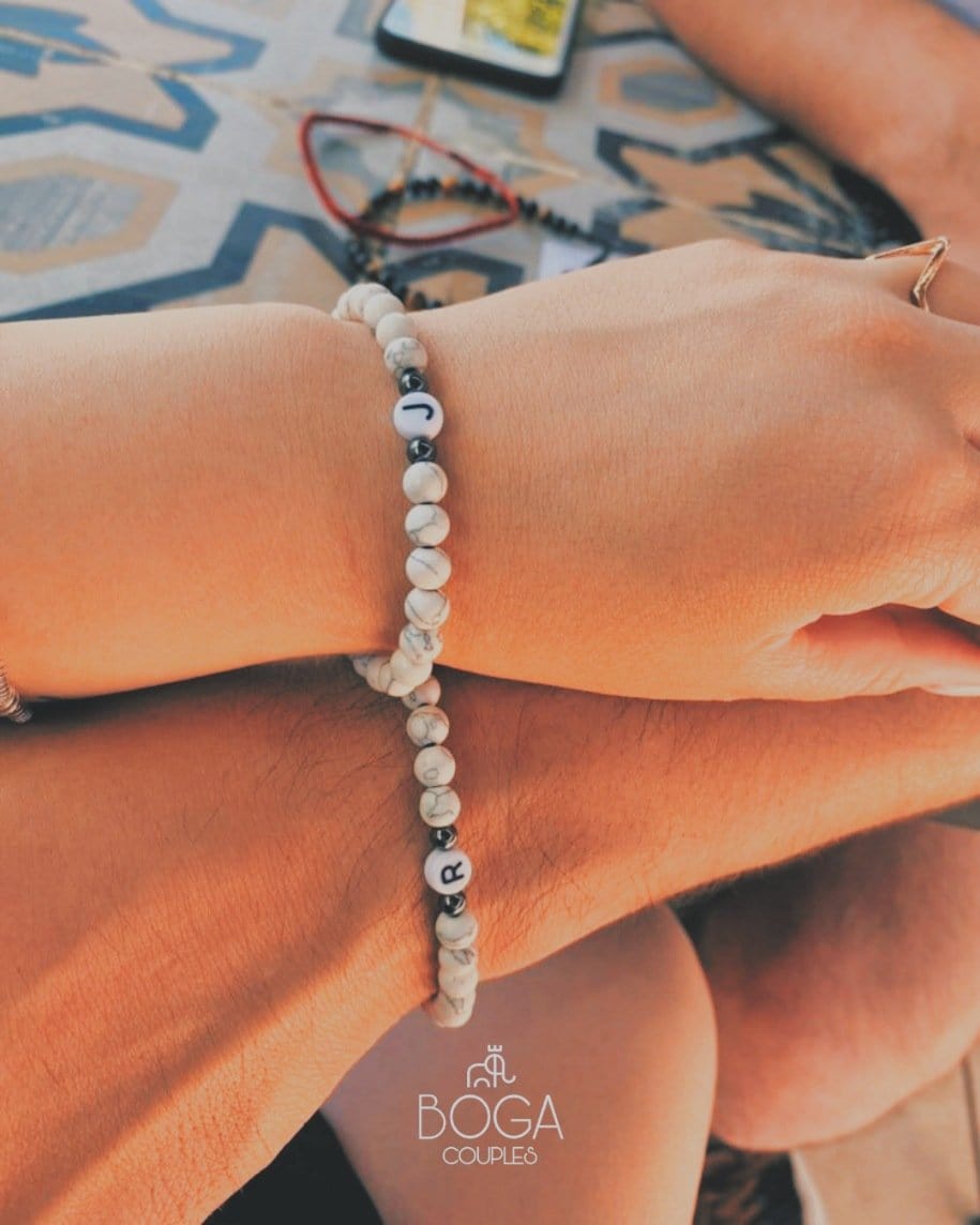 Pulseras de Piedras Naturales con iniciales