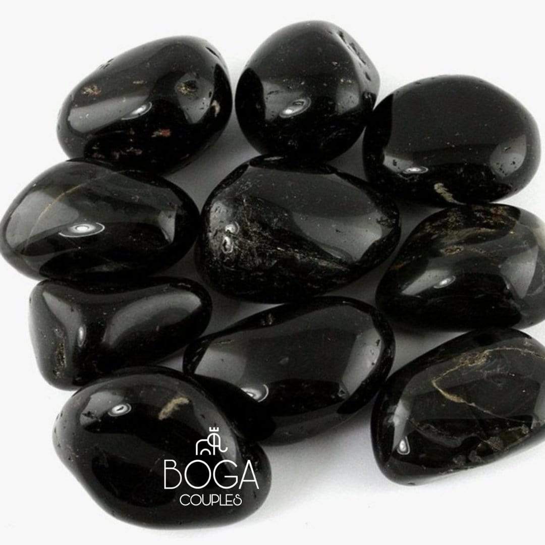 Pulsera de Piedras Onix Mate con Inicial.