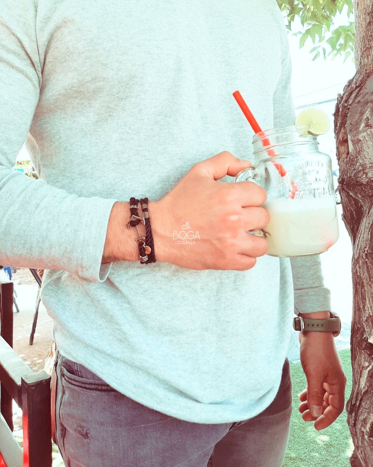 Pulsera de Ancla Dorado Envejecido