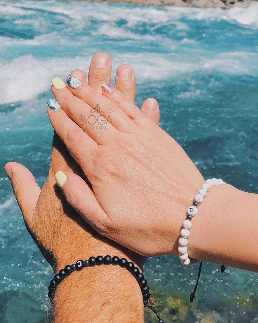 Pulseras de Piedras Naturales con iniciales